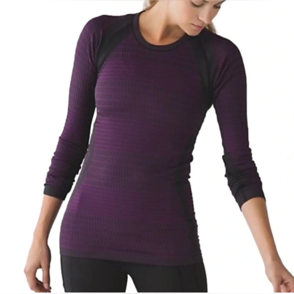 Lululemon SIZE 8 About That Base Long Sleeve seamless top